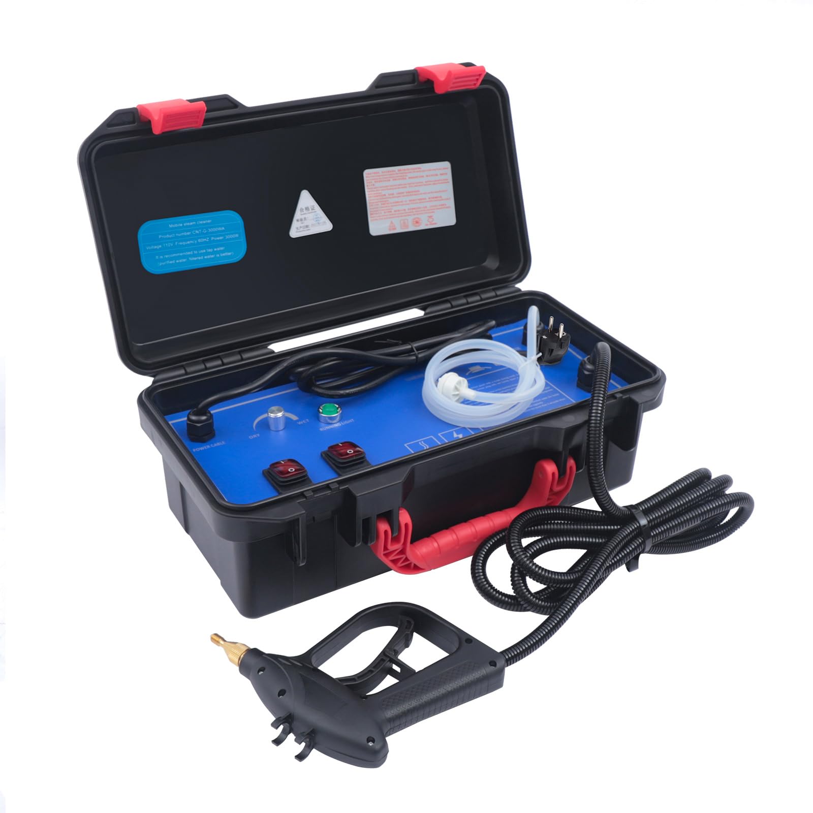 KOLHGNSE 3KW Hochtemperatur Reinigungsmaschine für Haushalt und Auto - 5 Bar Steam Cleaner für Dampfreinigung von Herden