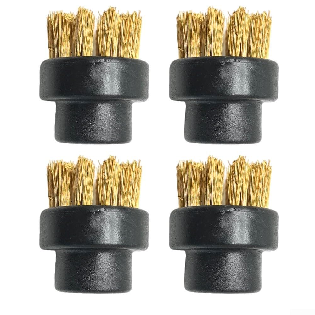 Dupray Dampfreiniger 4-teiliges Bürstenset Edelstahl für schmale Schlitze Kupferdraht Fensterscheiben Küchenfugen